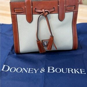 Dooney & Bourke Tan and Cream Satchel